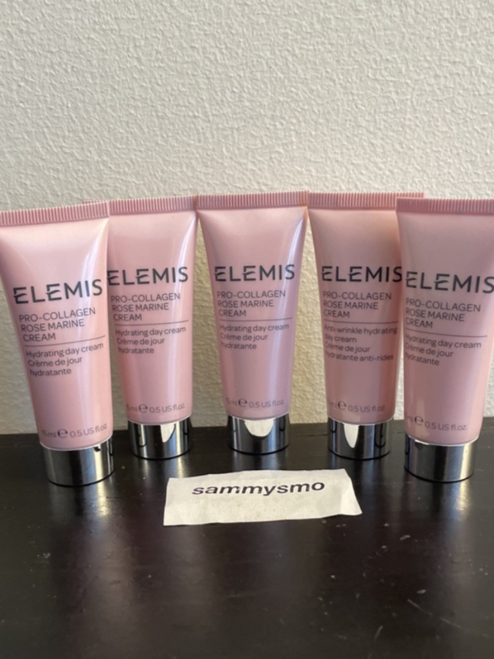 Elemis Pro Collagen Rose Marine Cream .5 oz 15 ml Travel Size x5